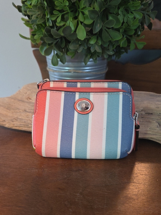 Coach Handbags - Coach PEYTON Multi Stripe Wallet